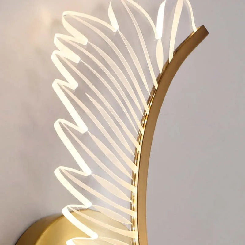 Kristy Modern Crystal Wall Lamp Wings Design Sconce for Bedroom - Letslighting