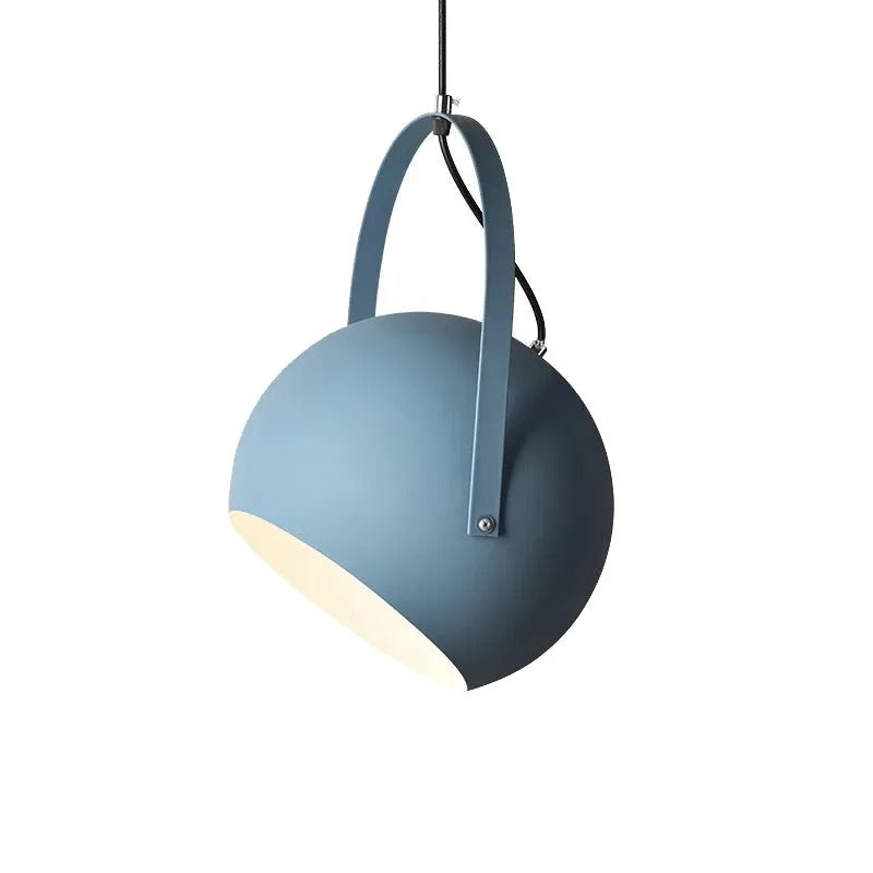Valentina Colorful Art Deco Pendant Light Spherical Metal Bedroom