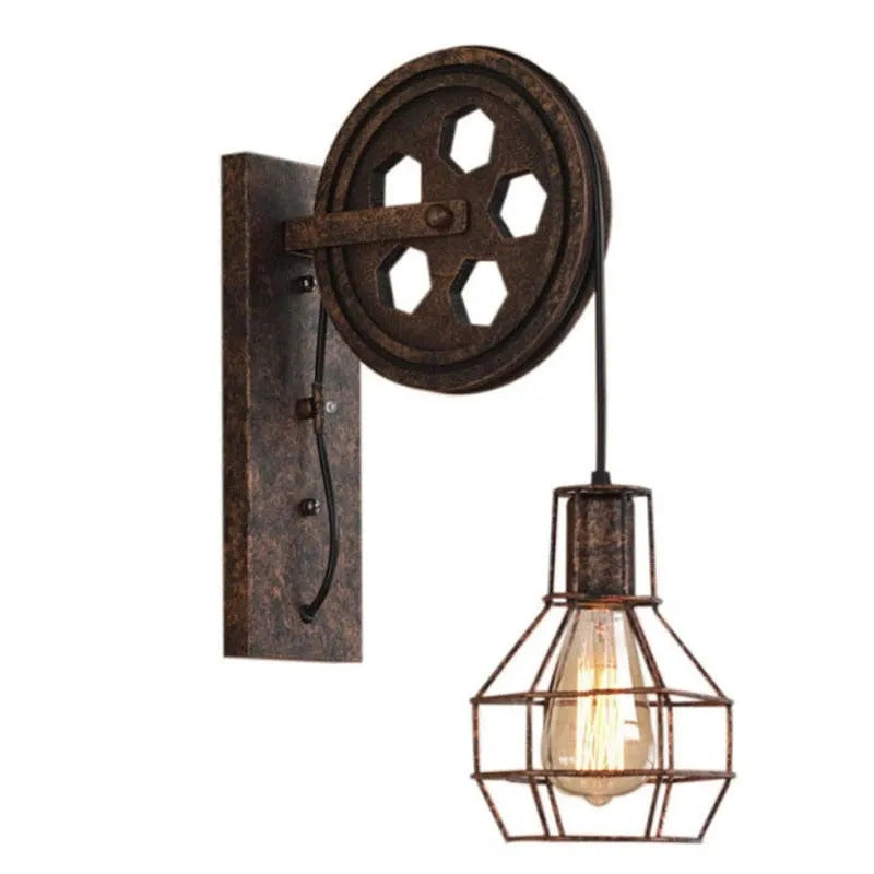 Epoch Wall Lamp Retro Rust Bronze Bedroom - Letslighting