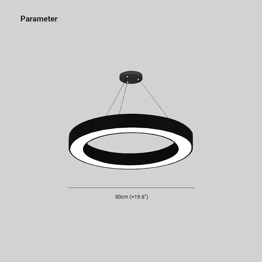 Arisha Minimalist Ring Acrylic Round Pendant Light Bedroom/Living Room - Letslighting