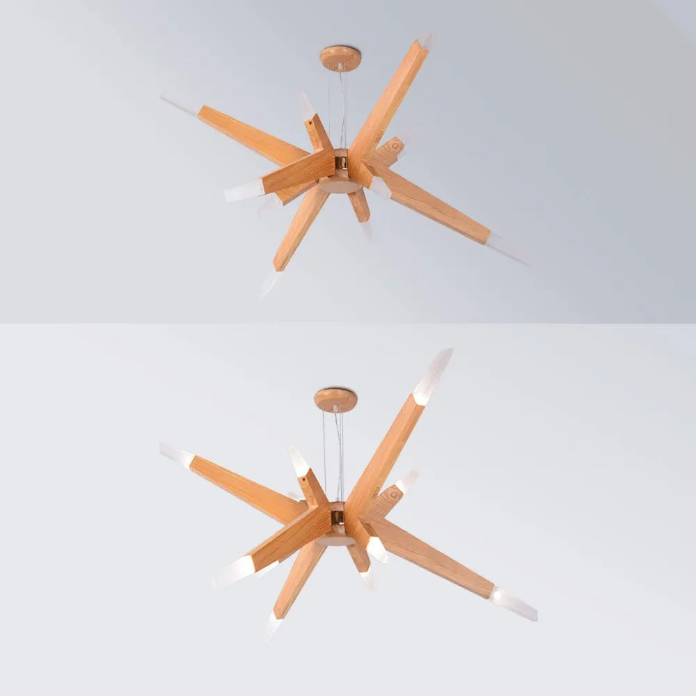 Muto Handmade Natural Branch Wood Pendant Light Living Room