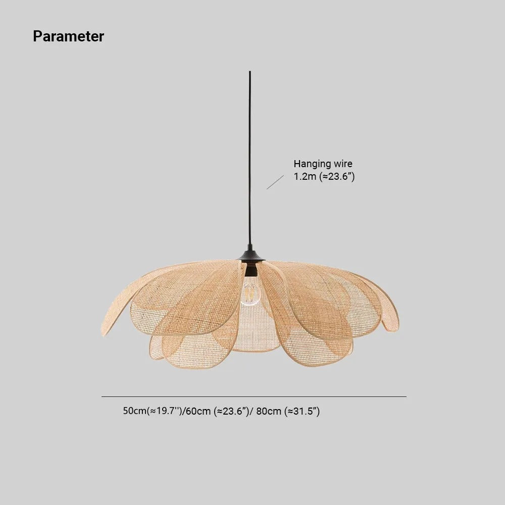 Ritta Handmade Pendant Light, Rattan/Willow Weave - Letslighting