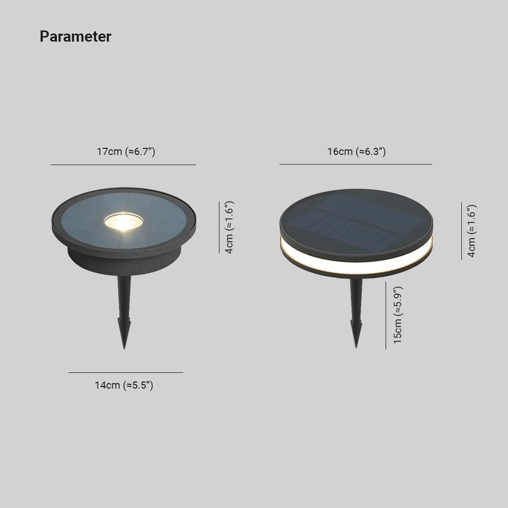 Ray Modern Metal Discoid Outdoor Deck Step Light