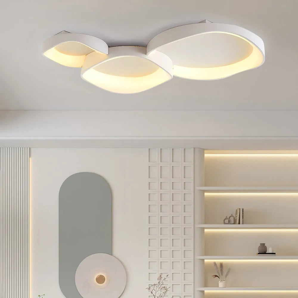 Arisha Modern Wave Flush Mount Ceiling Light Living Room