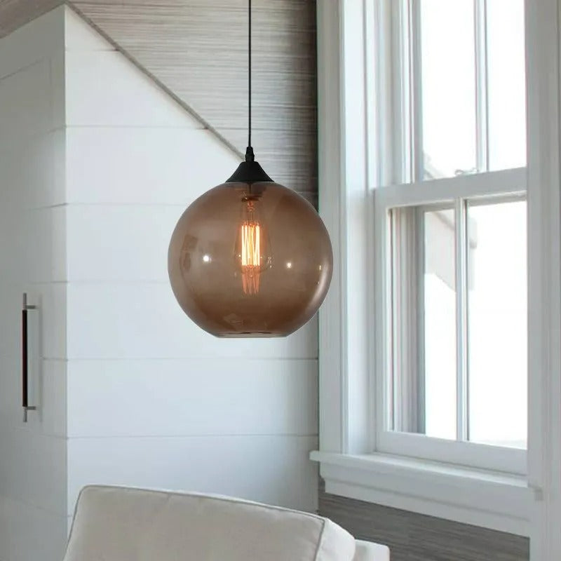 Valentina Modern Glass Globe Colorful Pendant Light - Letslighting