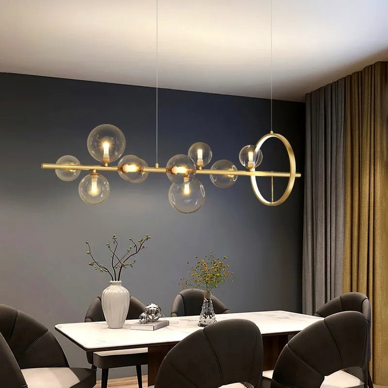 Valentina Modern LED Chandelier Glass Living Dining Room - Letslighting