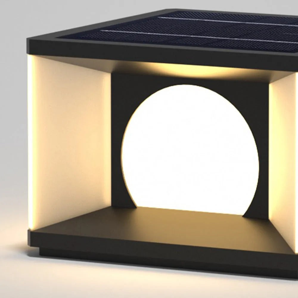 Aria Modern Square Metal Outdoor Light Post