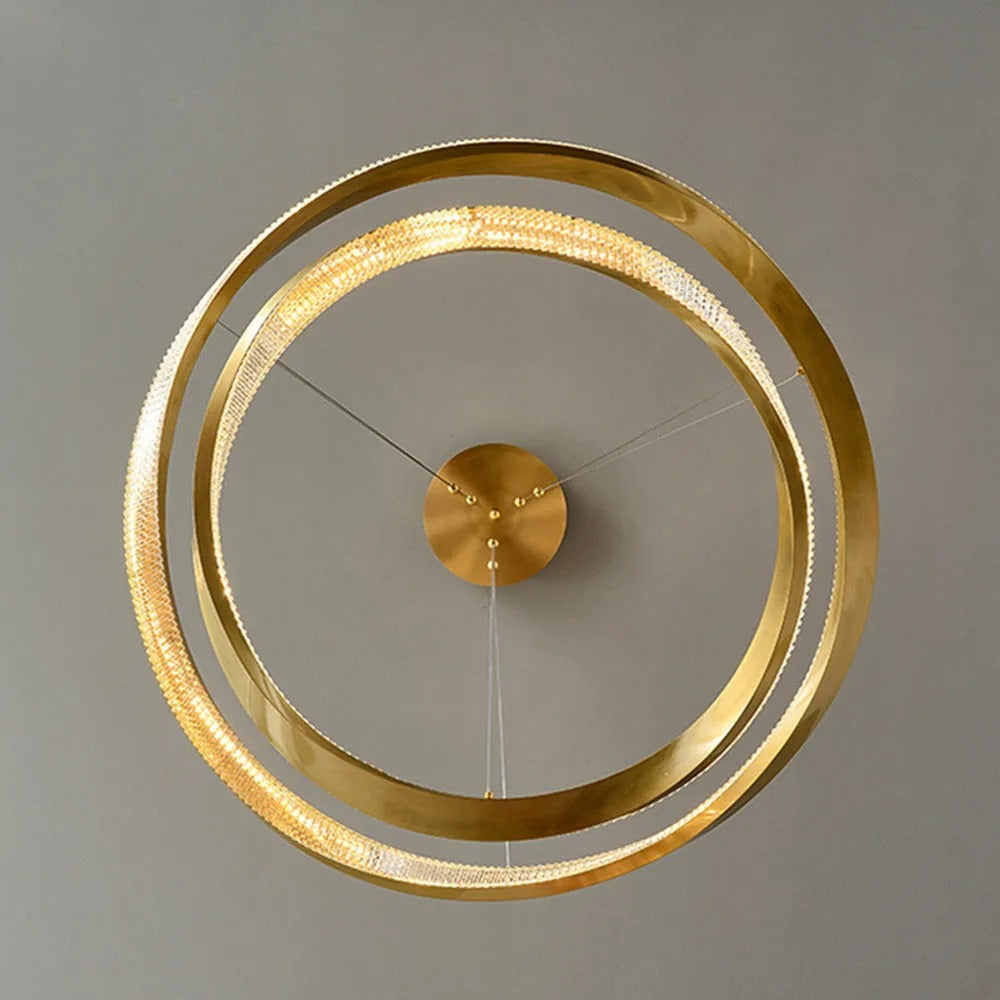 Arisha Minimalist Ring Spiral Shape Metal Pendant Light