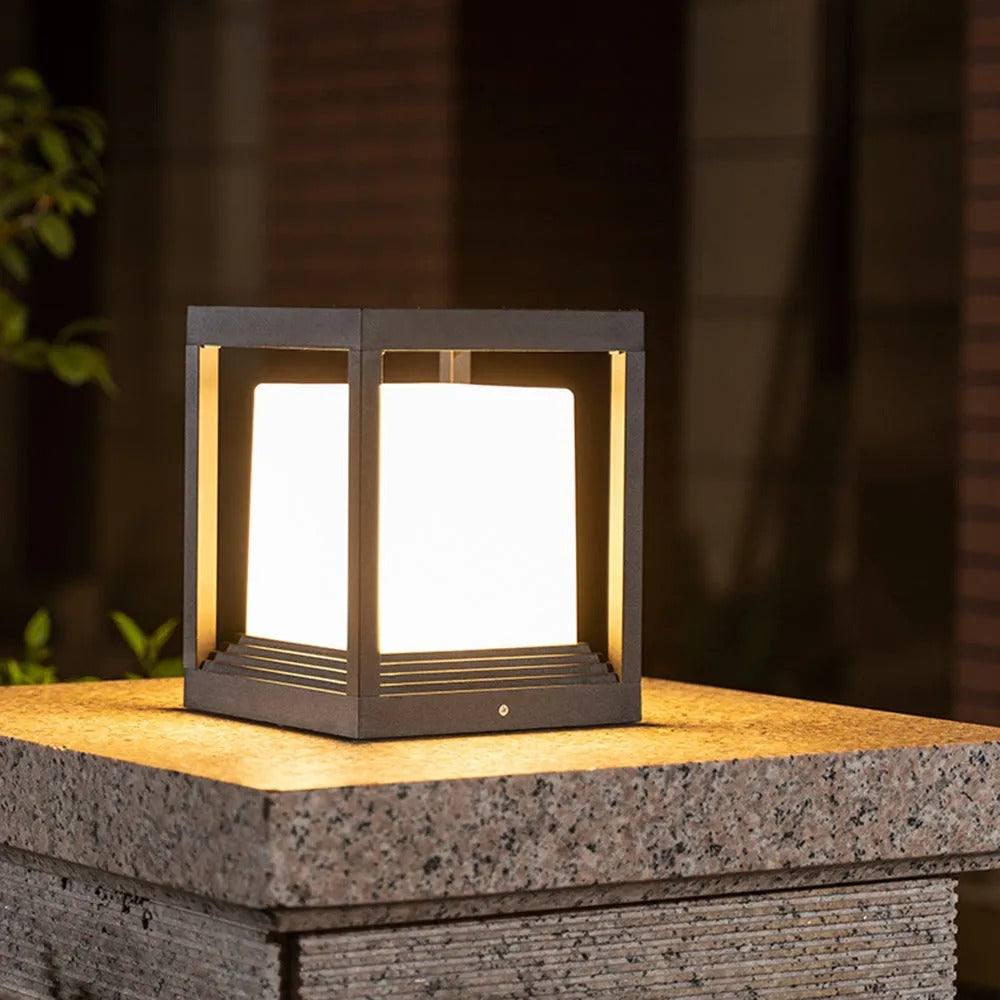 Ray Modern Rectangular Metal Outdoor Lamps