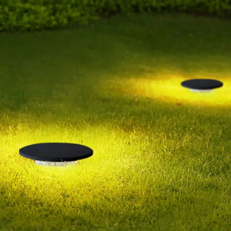 Ray Modern Round Solar Outdoor Light