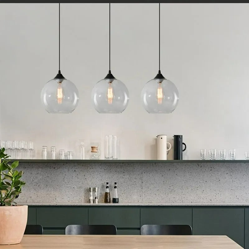 Valentina Modern Glass Globe Colorful Pendant Light - Letslighting