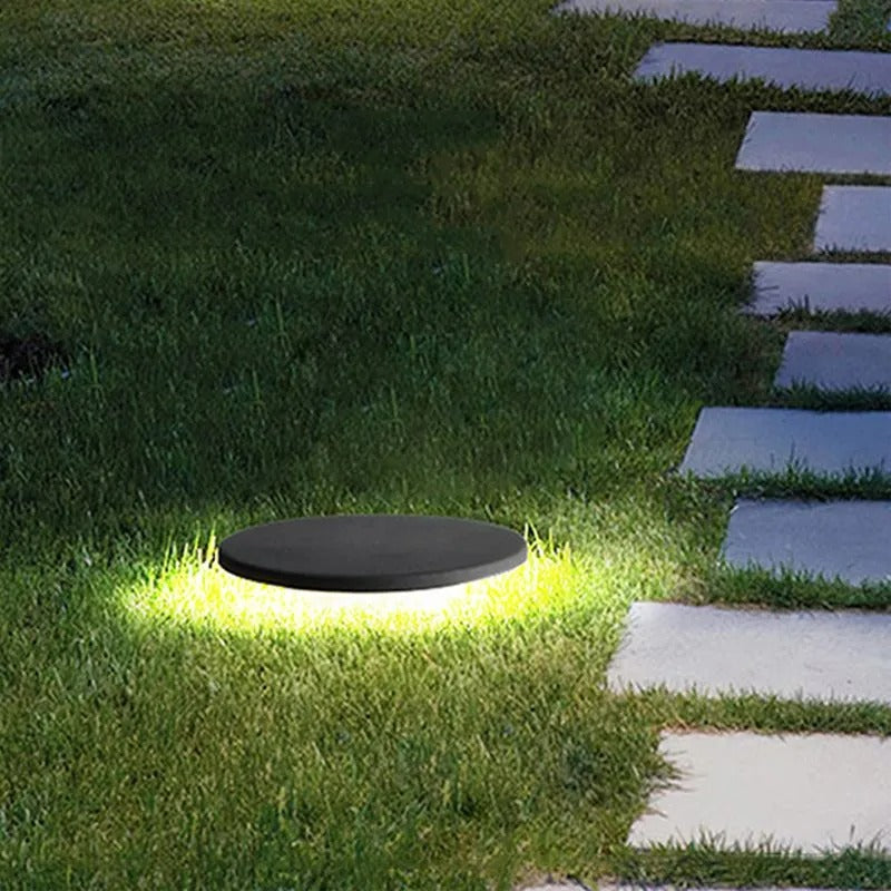 Ray Modern Round Solar Outdoor Light
