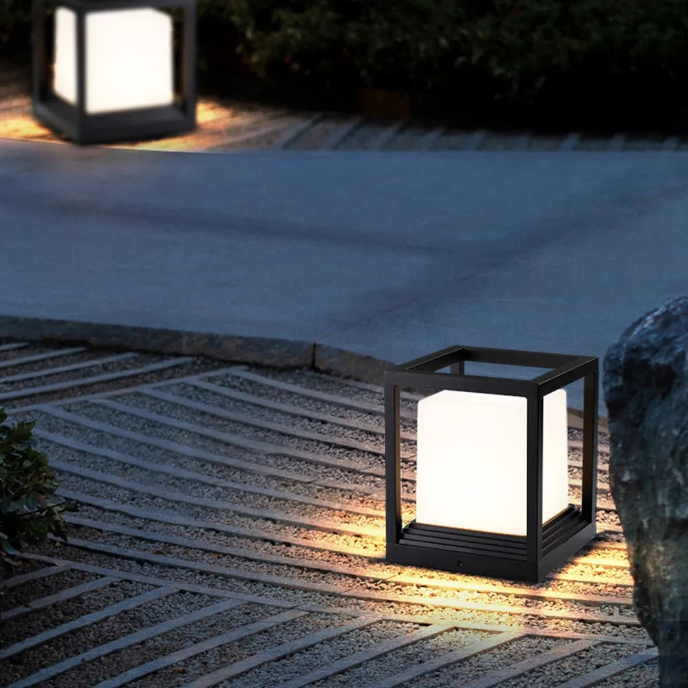 Ray Modern Rectangular Metal Outdoor Lamps