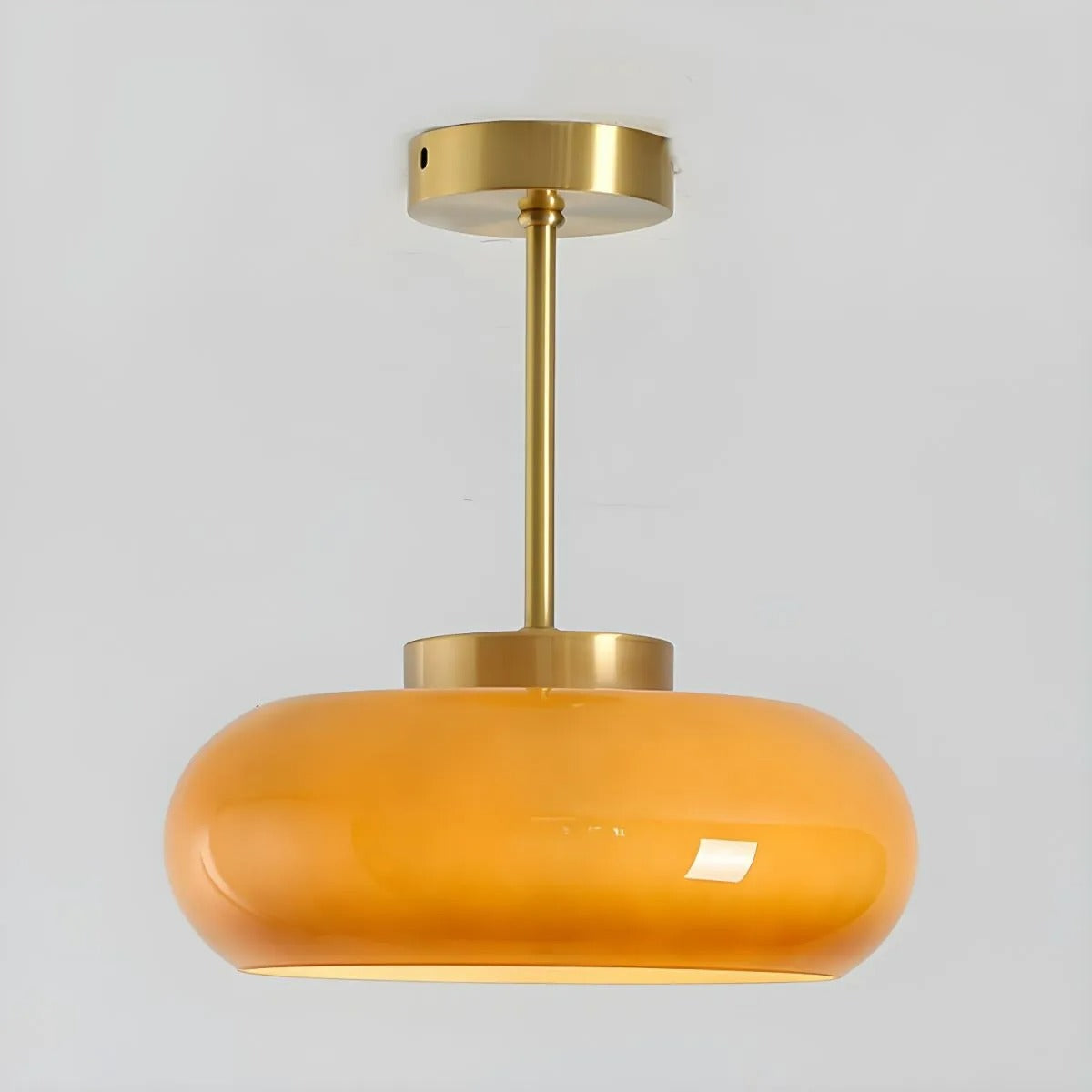 Arisha Modern Semi Flush Mount Ceiling Light, Round - Letslighting