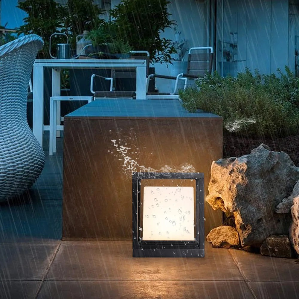 Ray Modern Rectangular Metal Outdoor Lamps