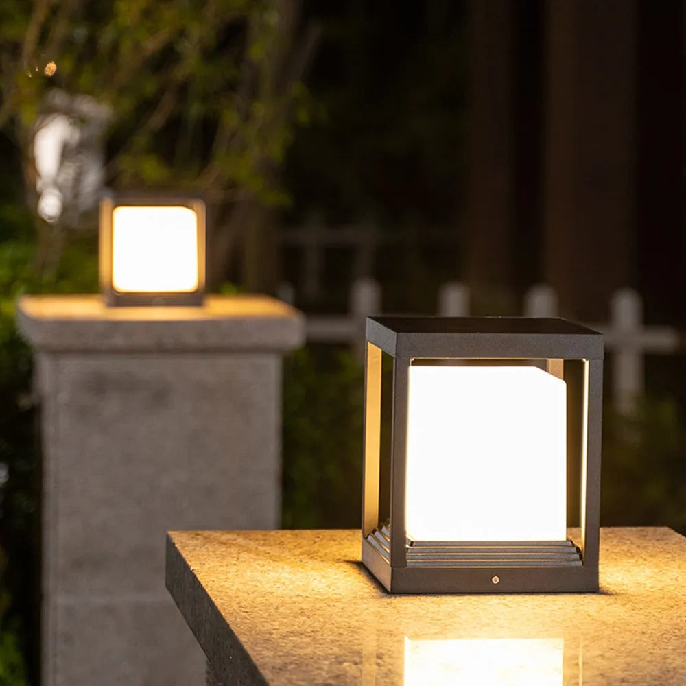 Ray Modern Rectangular Metal Outdoor Lamps