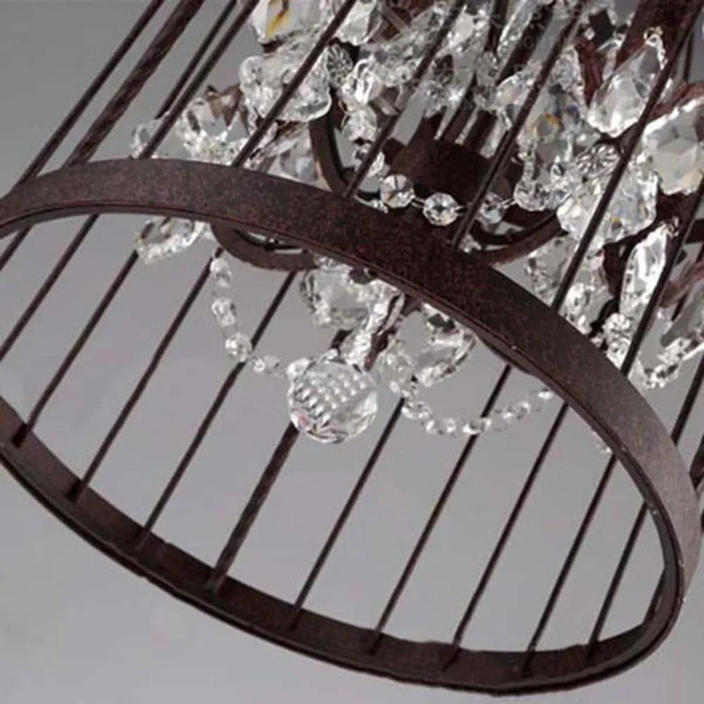 Arisha Designer Industrial Vintage Birdcage Pendant Light - Letslighting