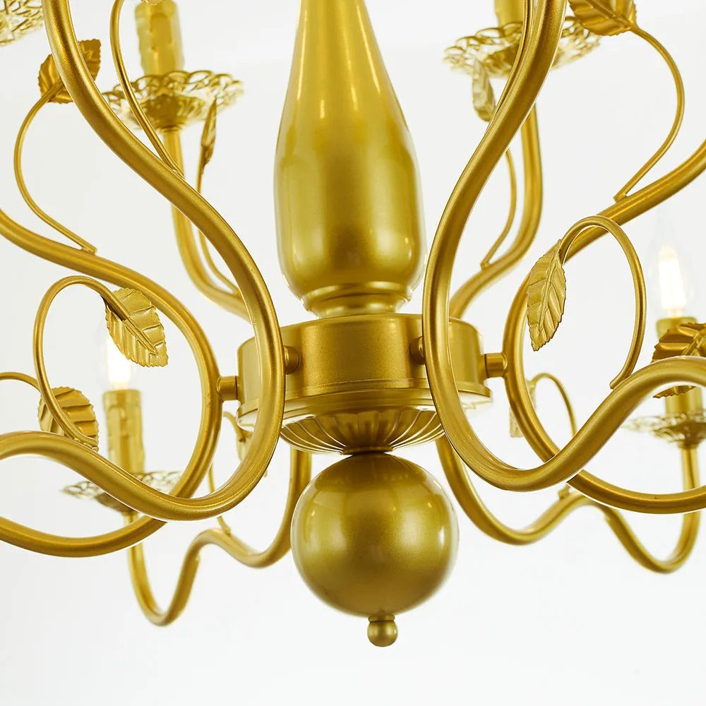 Kristy Antique Candle Crystal Chandelier - Letslighting