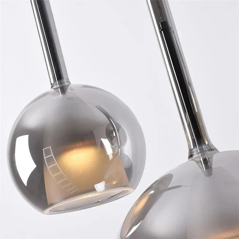 Valentina Modern Sphere LED Pendant Light Glass Dining Room - Letslighting