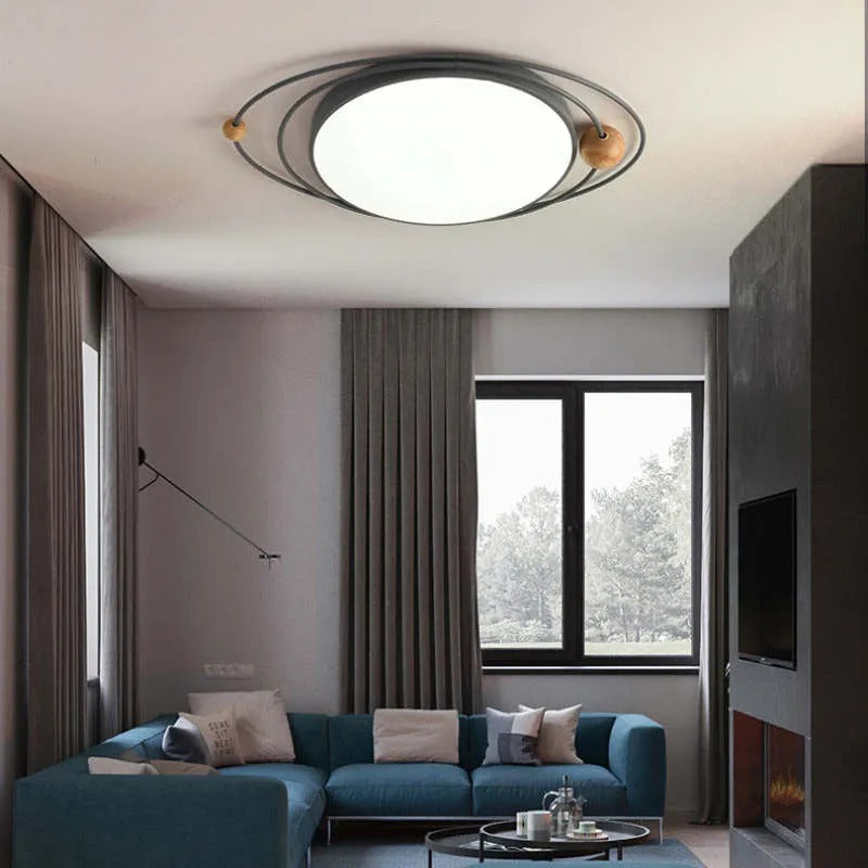 Arisha Modern Ceiling Light LED Wood Living Room - Letslighting