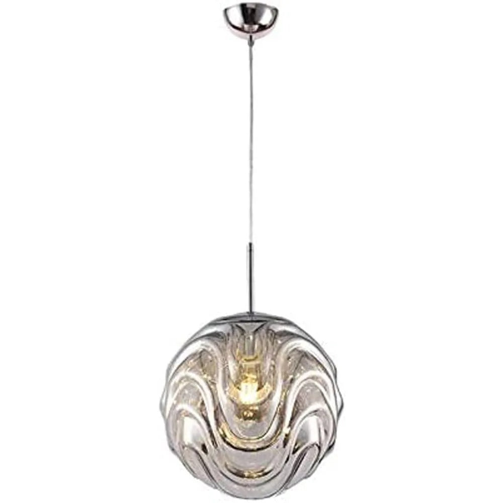 Valentina Modern Sphere Pendant Light Glass Gold/Black Dining Room