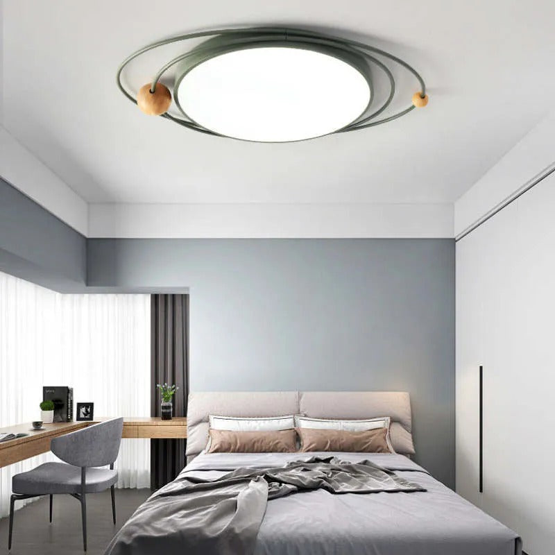 Arisha Modern Ceiling Light LED Wood Living Room - Letslighting