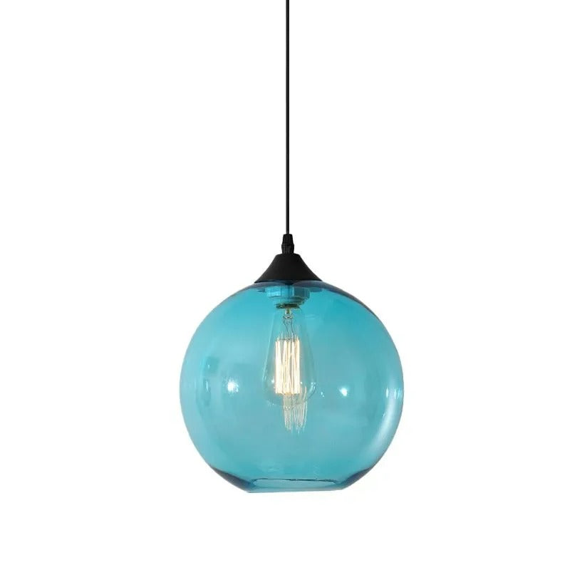 Valentina Modern Glass Globe Colorful Pendant Light - Letslighting
