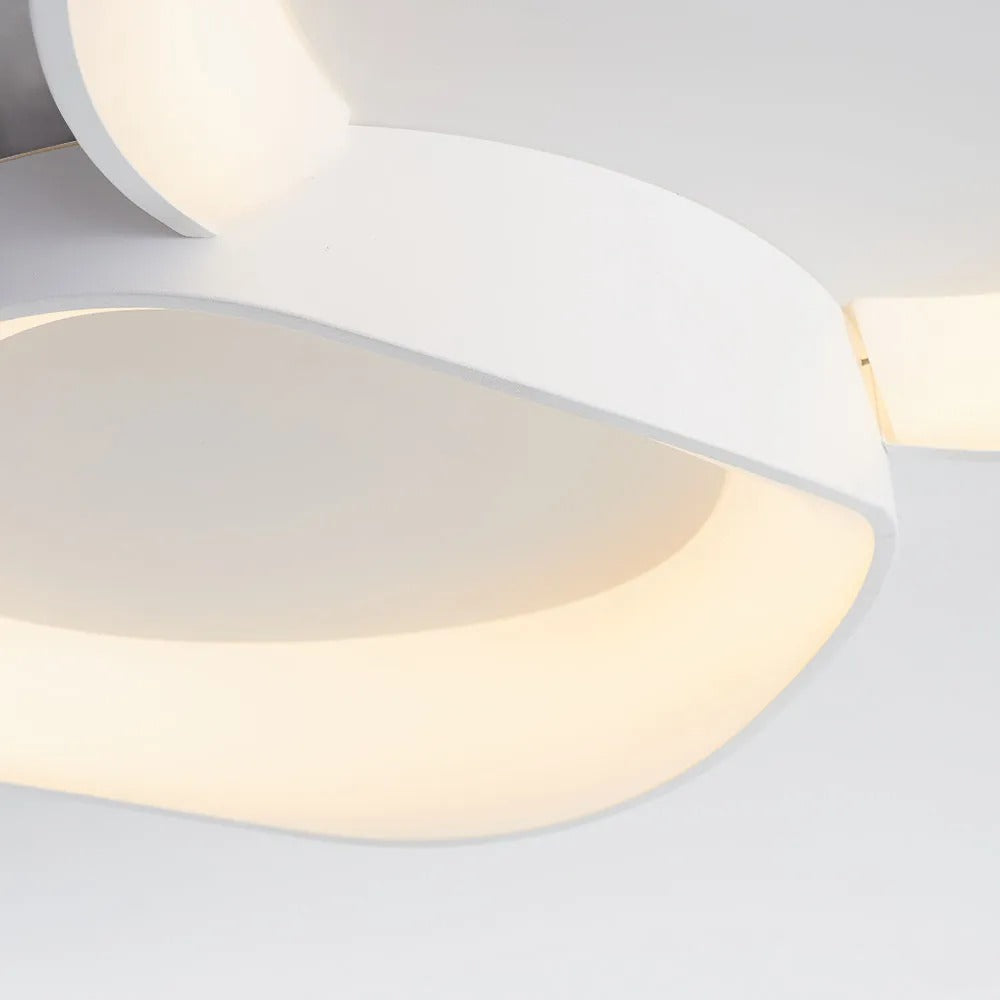 Arisha Modern Wave Flush Mount Ceiling Light Living Room
