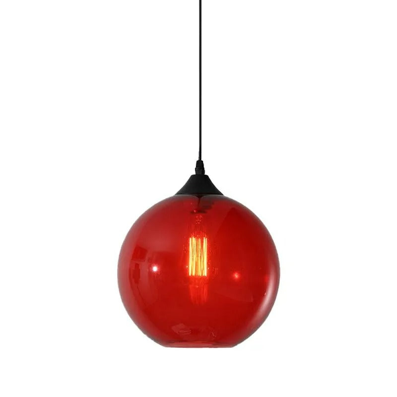 Valentina Modern Glass Globe Colorful Pendant Light - Letslighting