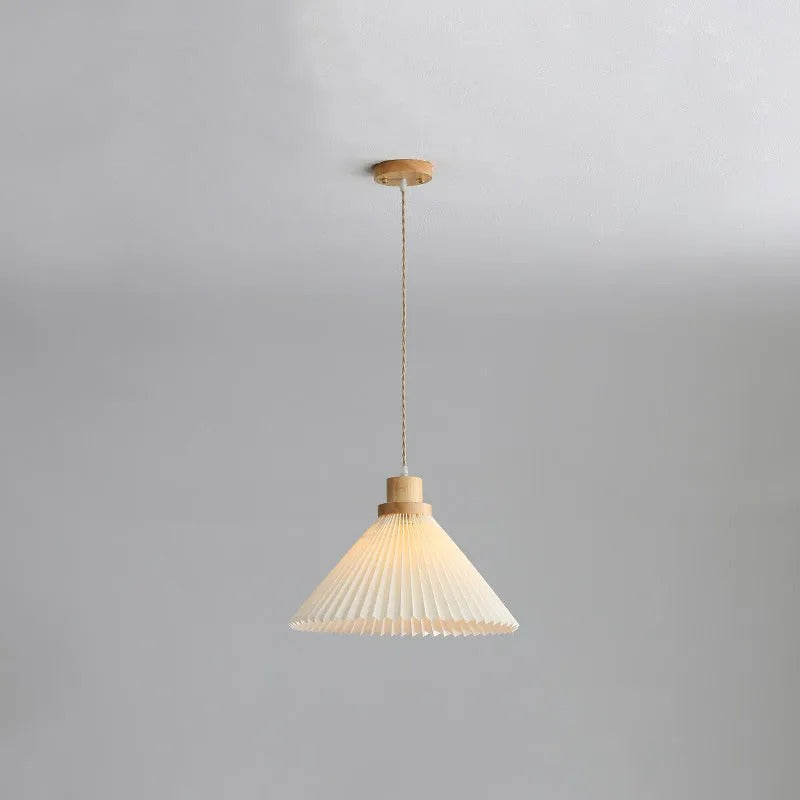 Muto Pendant Light Umbrella Shape Art Wood Bedroom