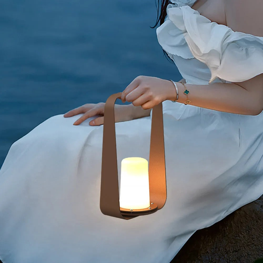 Ray Minimalist Portable Rechargeable Lamp de Table Coffee/Gray