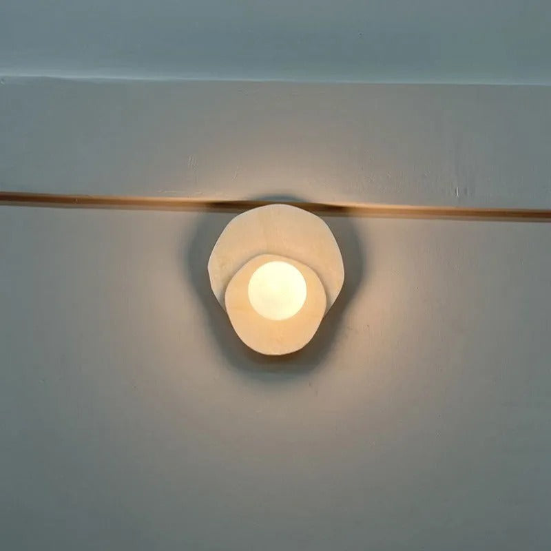 Arisha French LED Stone Glass Indoor Wall Lamp Living Room - Letslighting