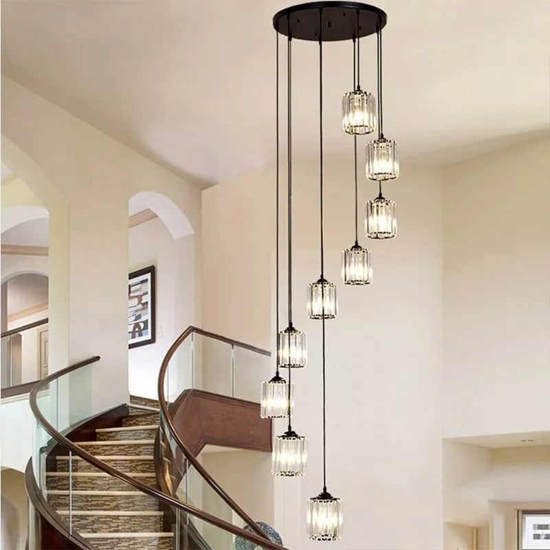 Kristy Modern Minimalist Glass Chandelier Living Room - Letslighting