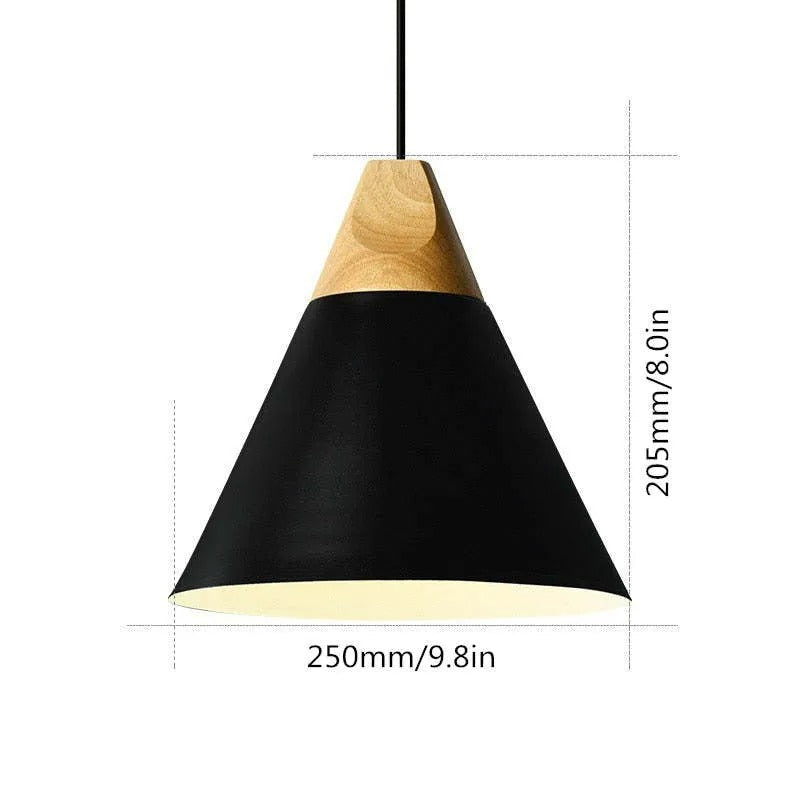 Valentina Multi-Shaped Wood And Pendant Light, 6 Colors - Letslighting