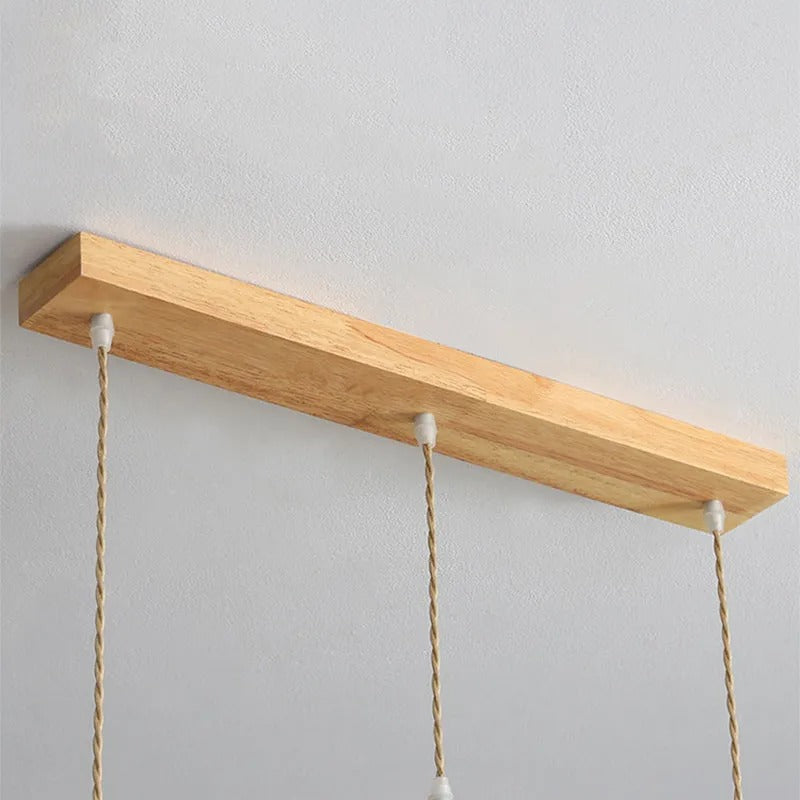 Muto Pendant Light Umbrella Shape Art Wood Bedroom