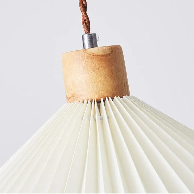 Muto Pendant Light Umbrella Shape Art Wood Bedroom