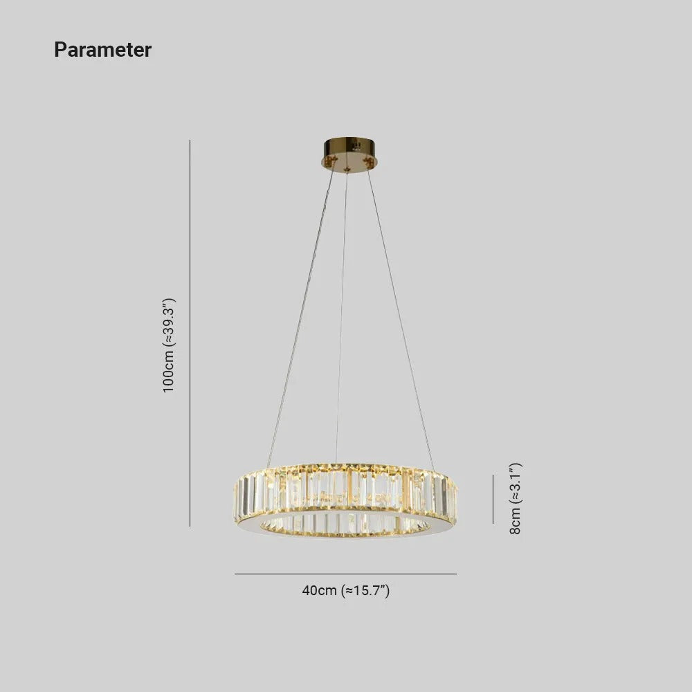 Kristy Elegant Round Crystal Chandelier - Letslighting