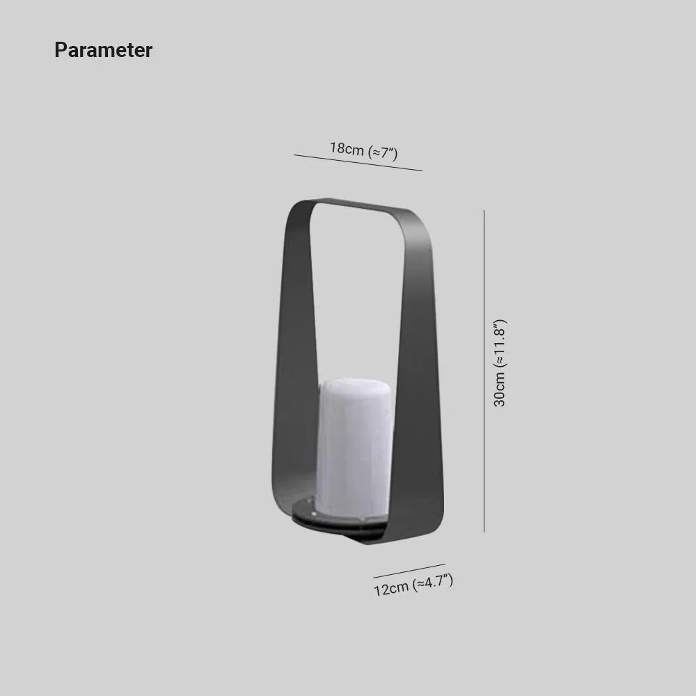 Ray Minimalist Portable Rechargeable Lamp de Table Coffee/Gray