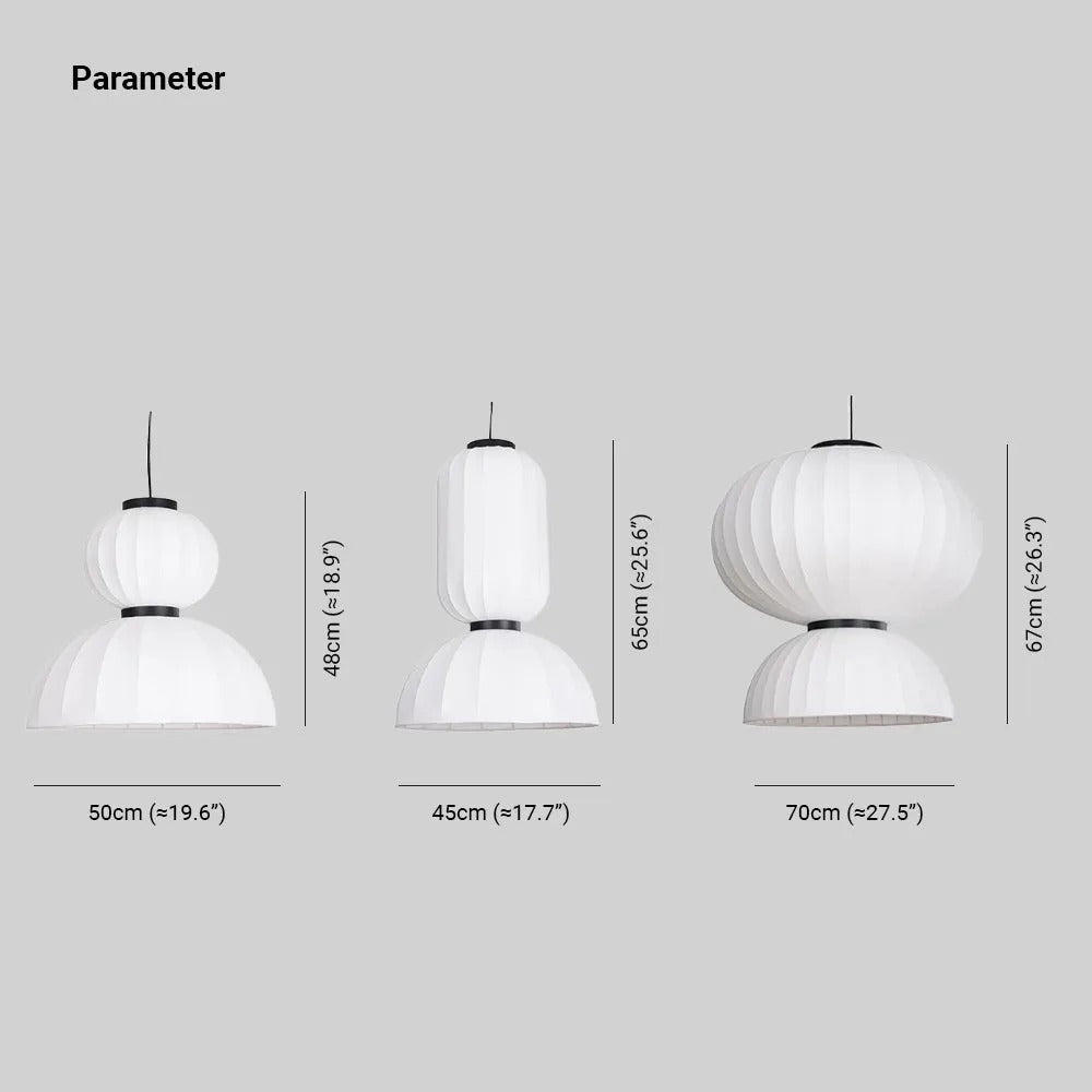 Ritta Modern Artificial Silk Pendant Light 3 Style - Letslighting
