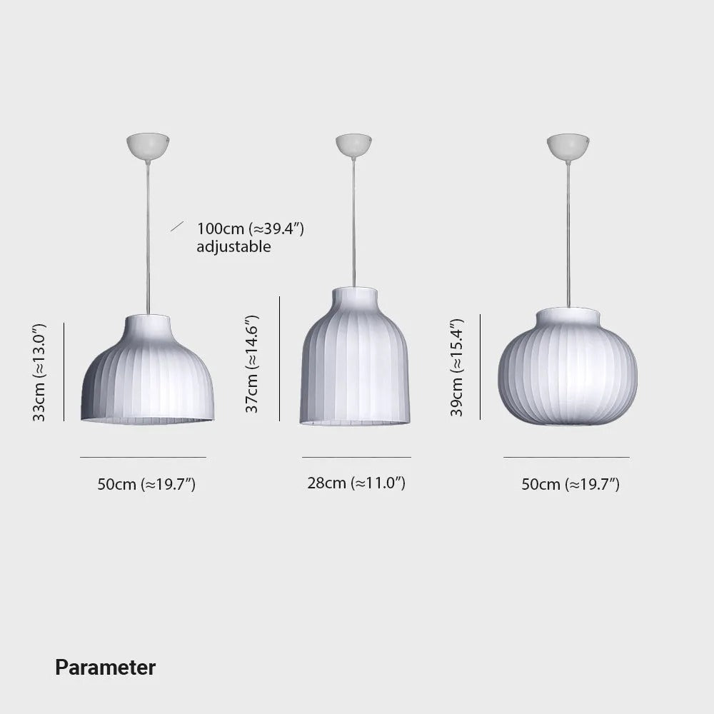 Ritta French Vintage Pendant Light Synthetic Silk - Letslighting