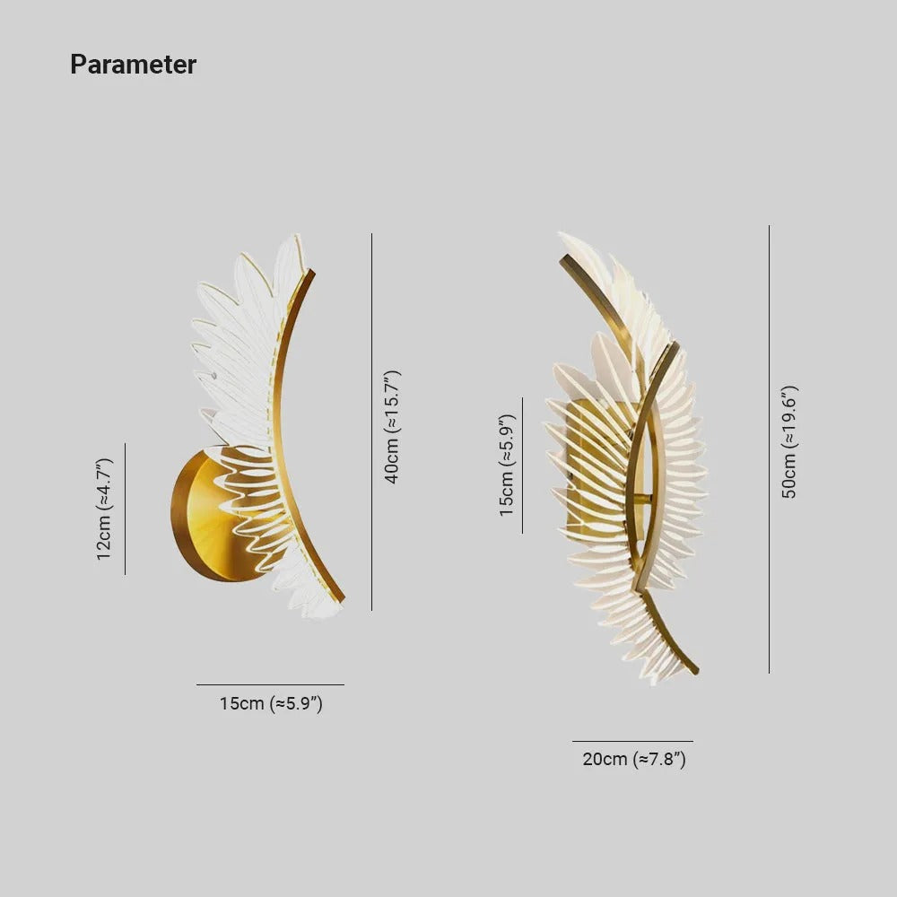 Kristy Modern Crystal Wall Lamp Wings Design Sconce for Bedroom - Letslighting