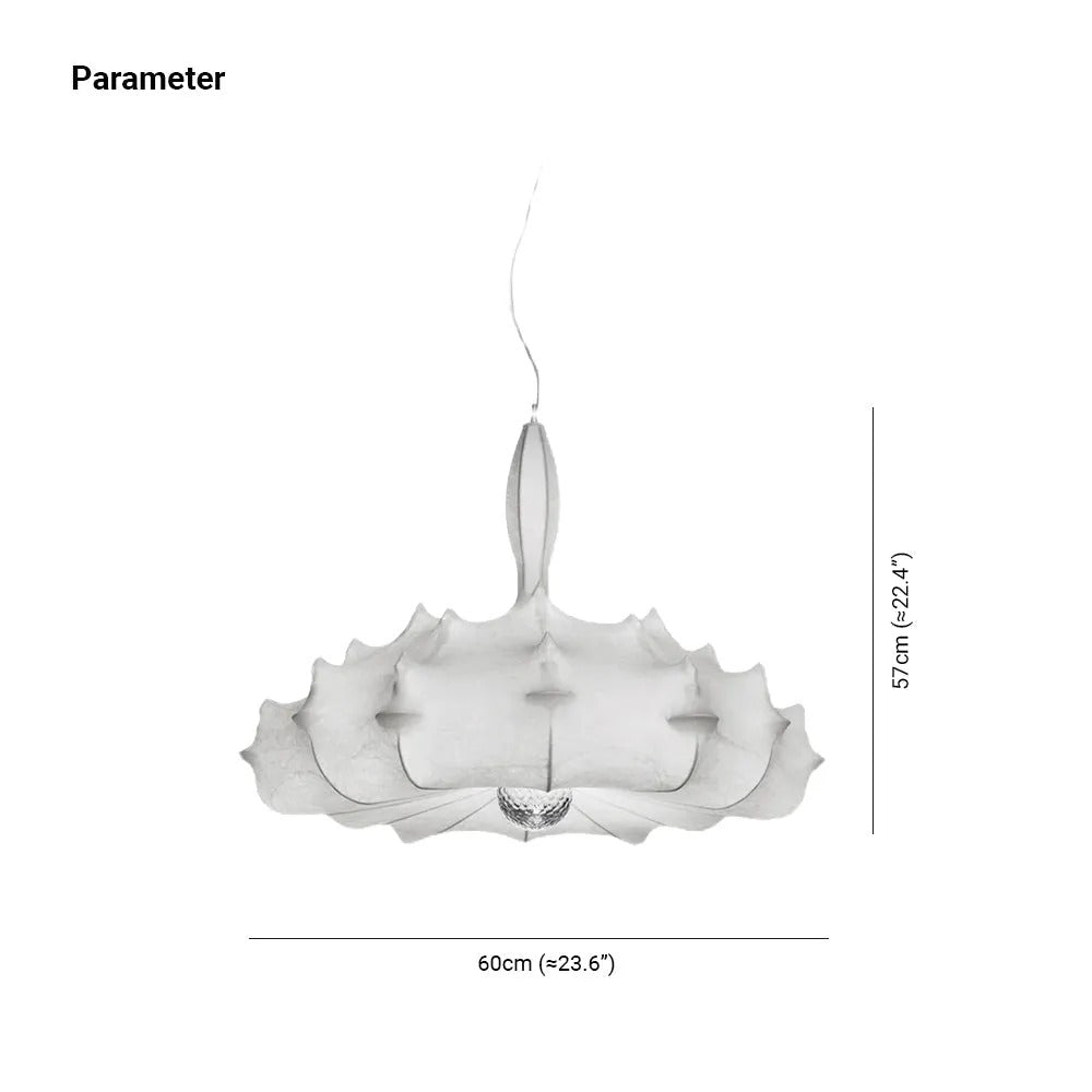 Ritta Modern Artificial Silk Pendant Light - Letslighting