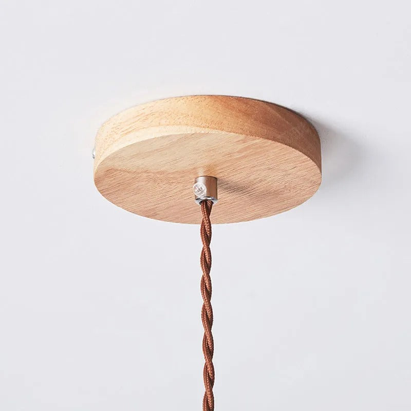 Muto Pendant Light Umbrella Shape Art Wood Bedroom