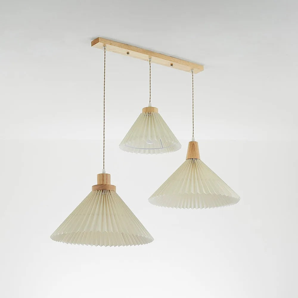 Muto Pendant Light Umbrella Shape Art Wood Bedroom