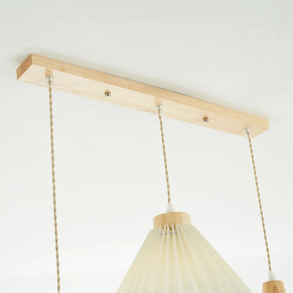 Muto Pendant Light Umbrella Shape Art Wood Bedroom