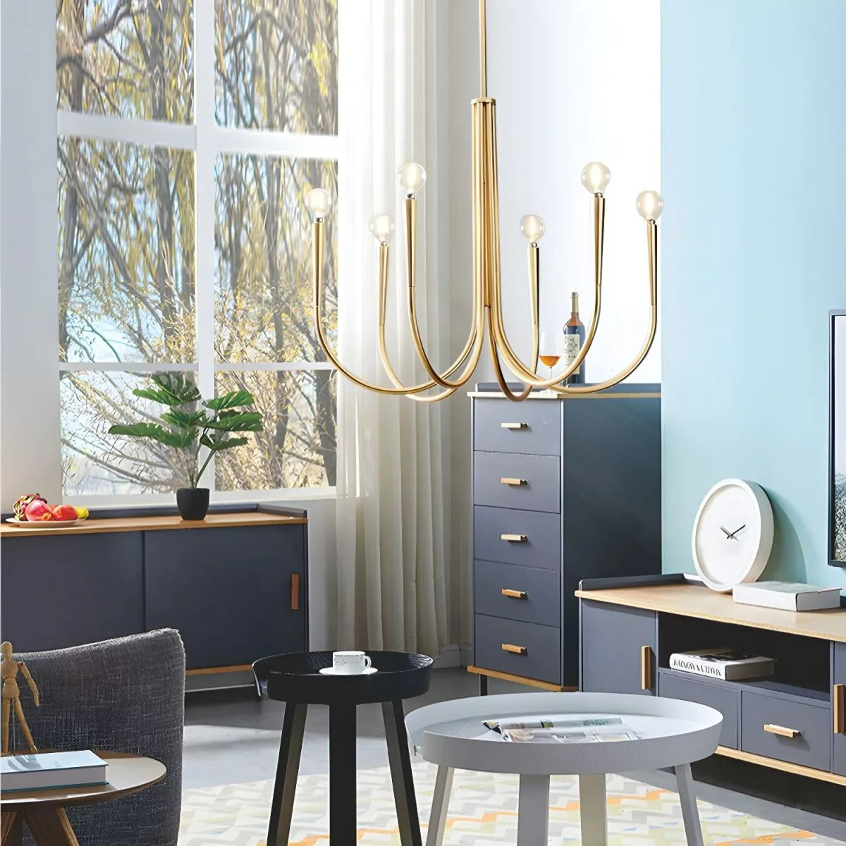 Valentina Modern Minimalist Chandelier Dinning Room