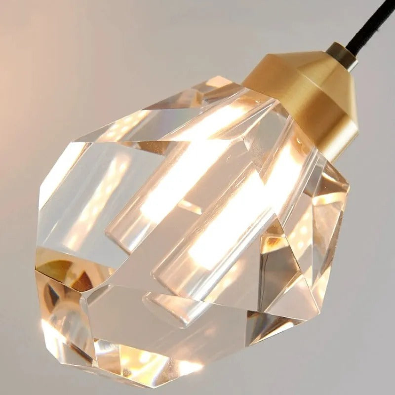 Kristy Luxury Globe Metal/Glass Pendant Light, Bedroom