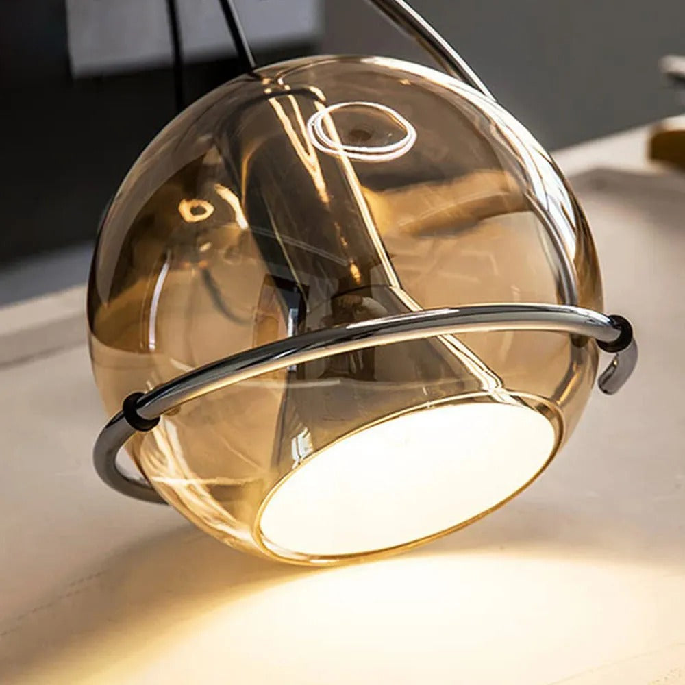 Valentina American Vintage Pendant Light Amber Glass Living Room/Bedroom/Dining Room - Letslighting