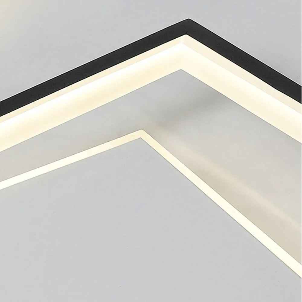 Arisha Modern Square Round Flush Mount Ceiling Light