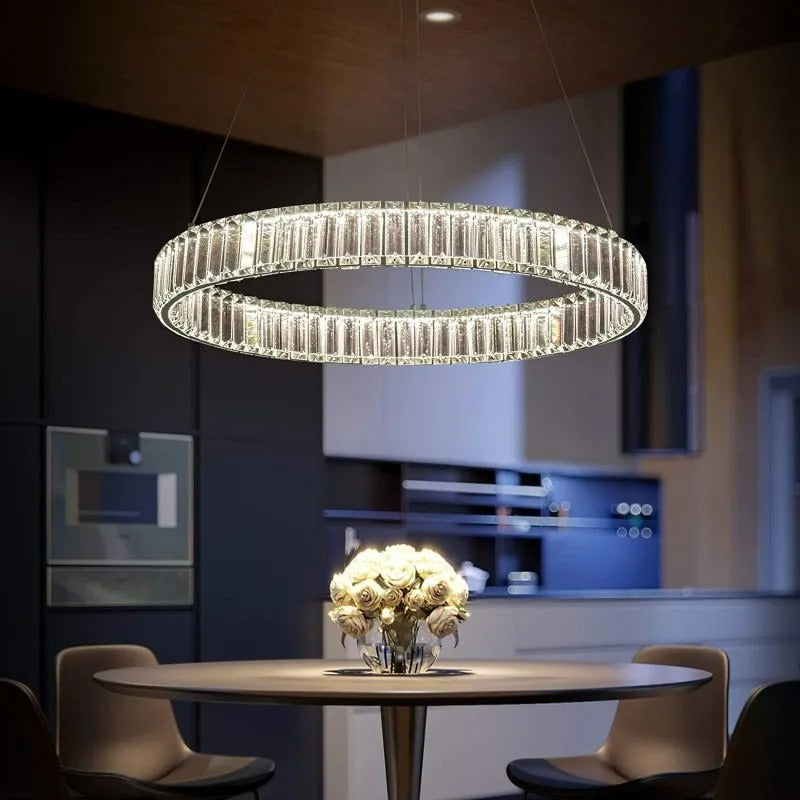Kristy Elegant Round Crystal Chandelier - Letslighting